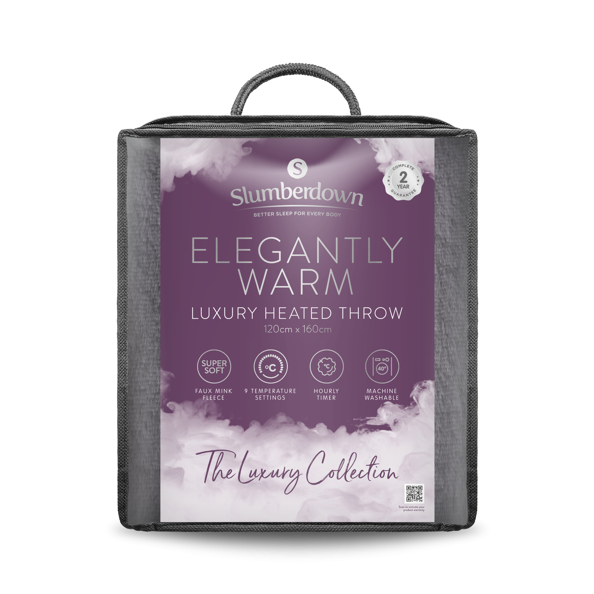 Slumberdown Elegantly Warm Luxury Heated Throw
