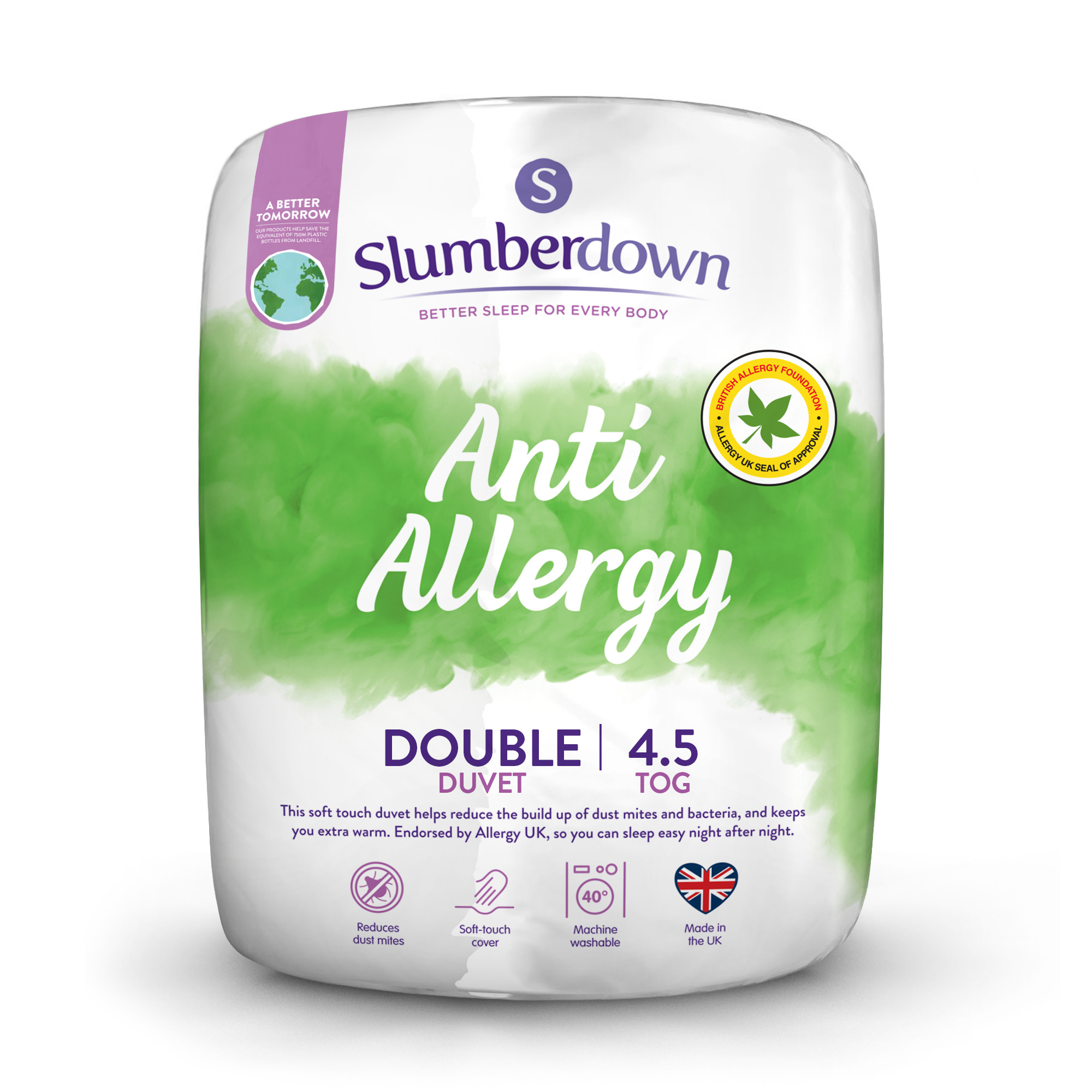 Slumberdown&#x20;Anti&#x20;Allergy&#x20;4.5&#x20;Tog&#x20;Double&#x20;Summer&#x20;Duvet