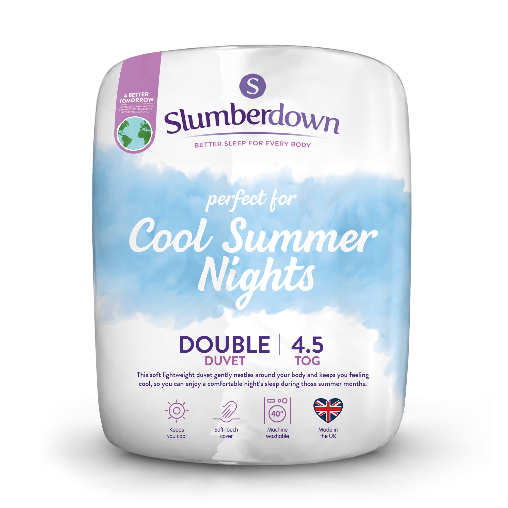 Slumberdown&#x20;Cool&#x20;Summer&#x20;Nights&#x20;4.5&#x20;Tog&#x20;Double&#x20;Summer&#x20;Duvet