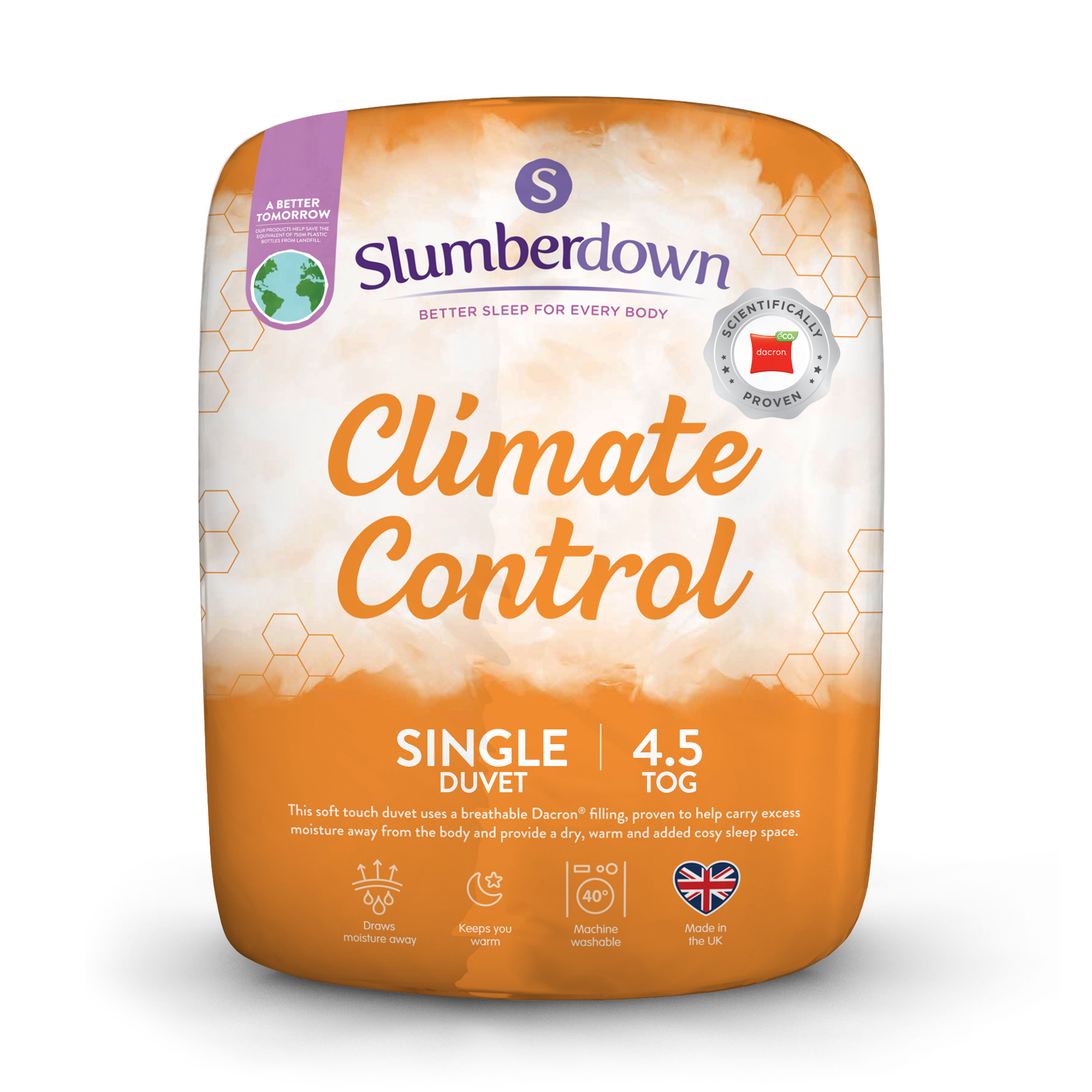 Slumberdown&#x20;Climate&#x20;Control&#x20;4.5&#x20;Tog&#x20;Single&#x20;Summer&#x20;Duvet
