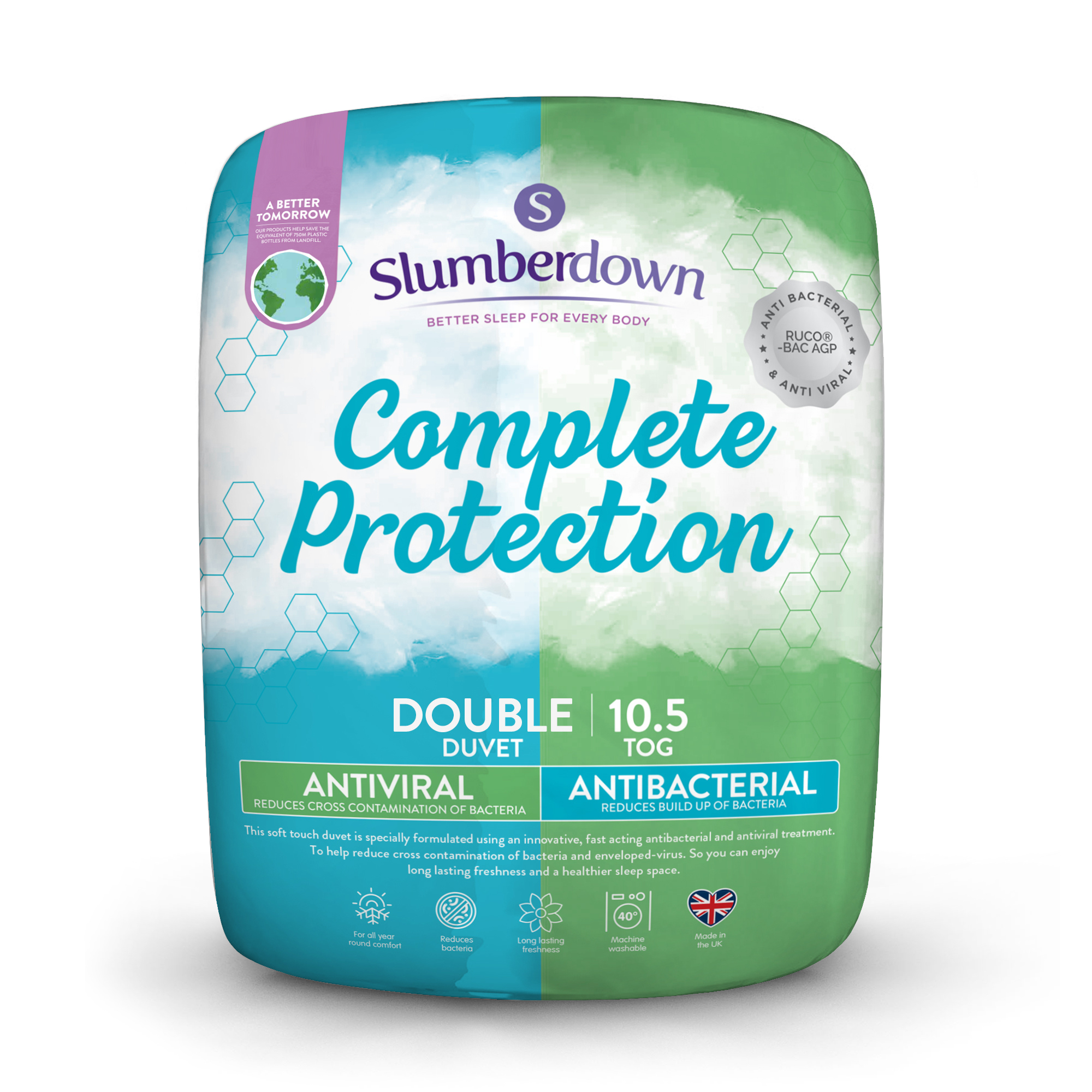 Slumberdown&#x20;Complete&#x20;Protection&#x20;Antiviral&#x20;10.5&#x20;Tog&#x20;Double&#x20;All&#x20;Year&#x20;Round&#x20;Duvet