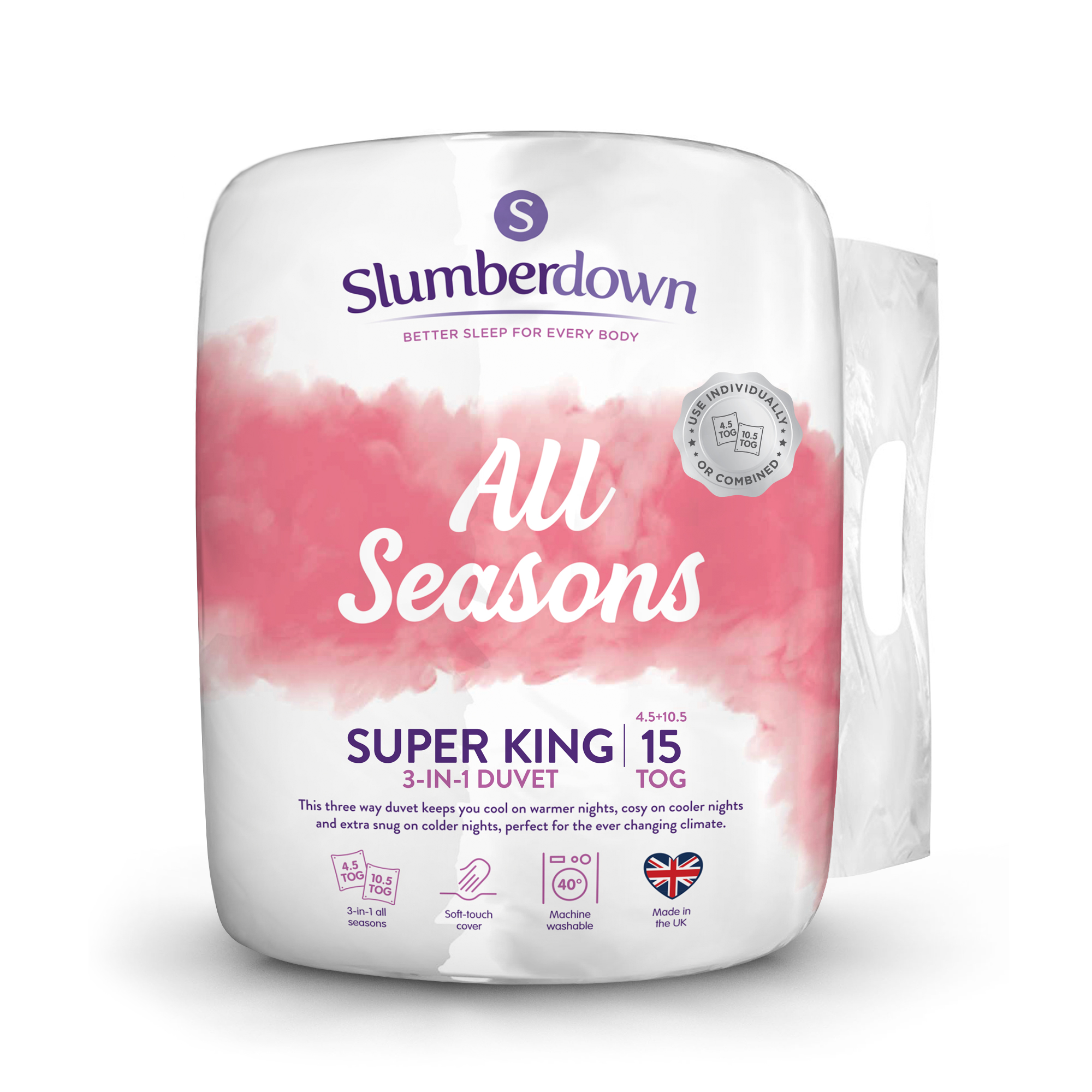 Slumberdown&#x20;All&#x20;Seasons&#x20;3-in-1&#x20;Combi&#x20;15&#x20;Tog&#x20;&#x28;10.5&#x20;&#x2B;&#x20;4.5&#x20;Tog&#x29;&#x20;Super&#x20;King&#x20;Duvet