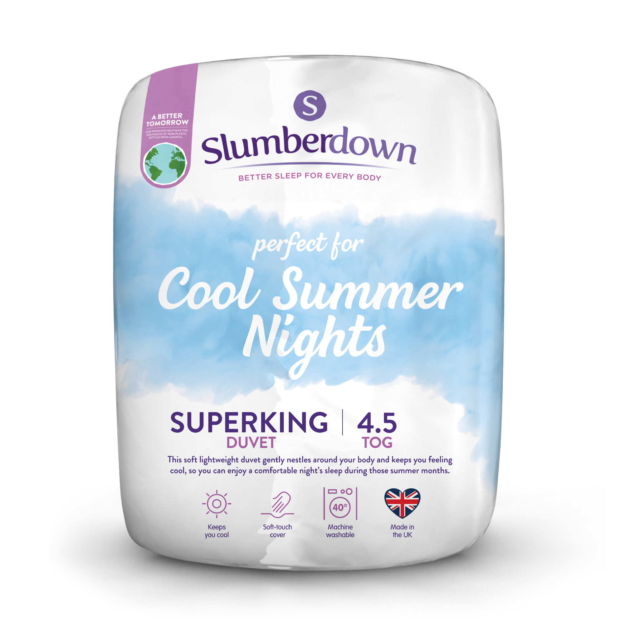 Slumberdown&#x20;Cool&#x20;Summer&#x20;Nights&#x20;4.5&#x20;Tog&#x20;Super&#x20;King&#x20;Summer&#x20;Duvet