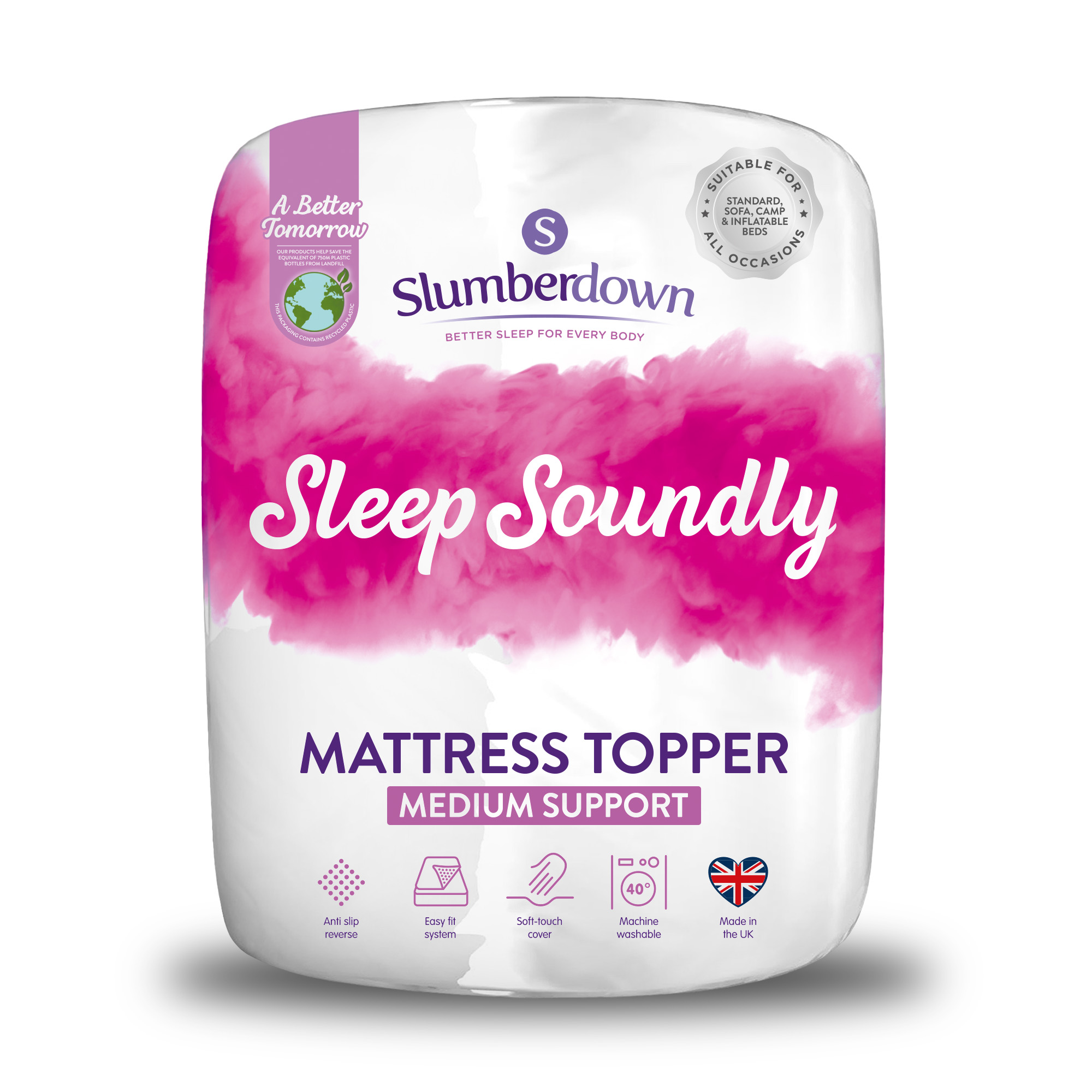 Slumberdown Sleep Soundly Mattress Topper, King