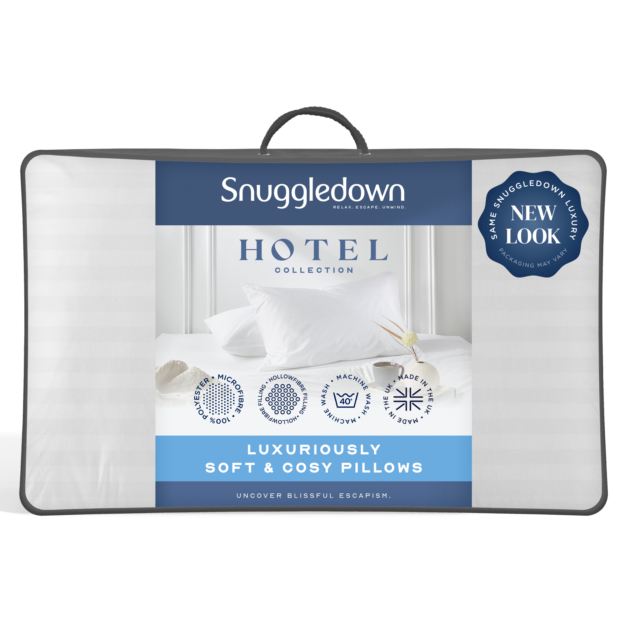 Snuggledown&#x20;Luxuriously&#x20;Cosy&#x20;Hotel&#x20;Medium&#x20;Support&#x20;Back&#x20;Sleeper&#x20;Pillow,&#x20;Pack&#x20;of&#x20;2