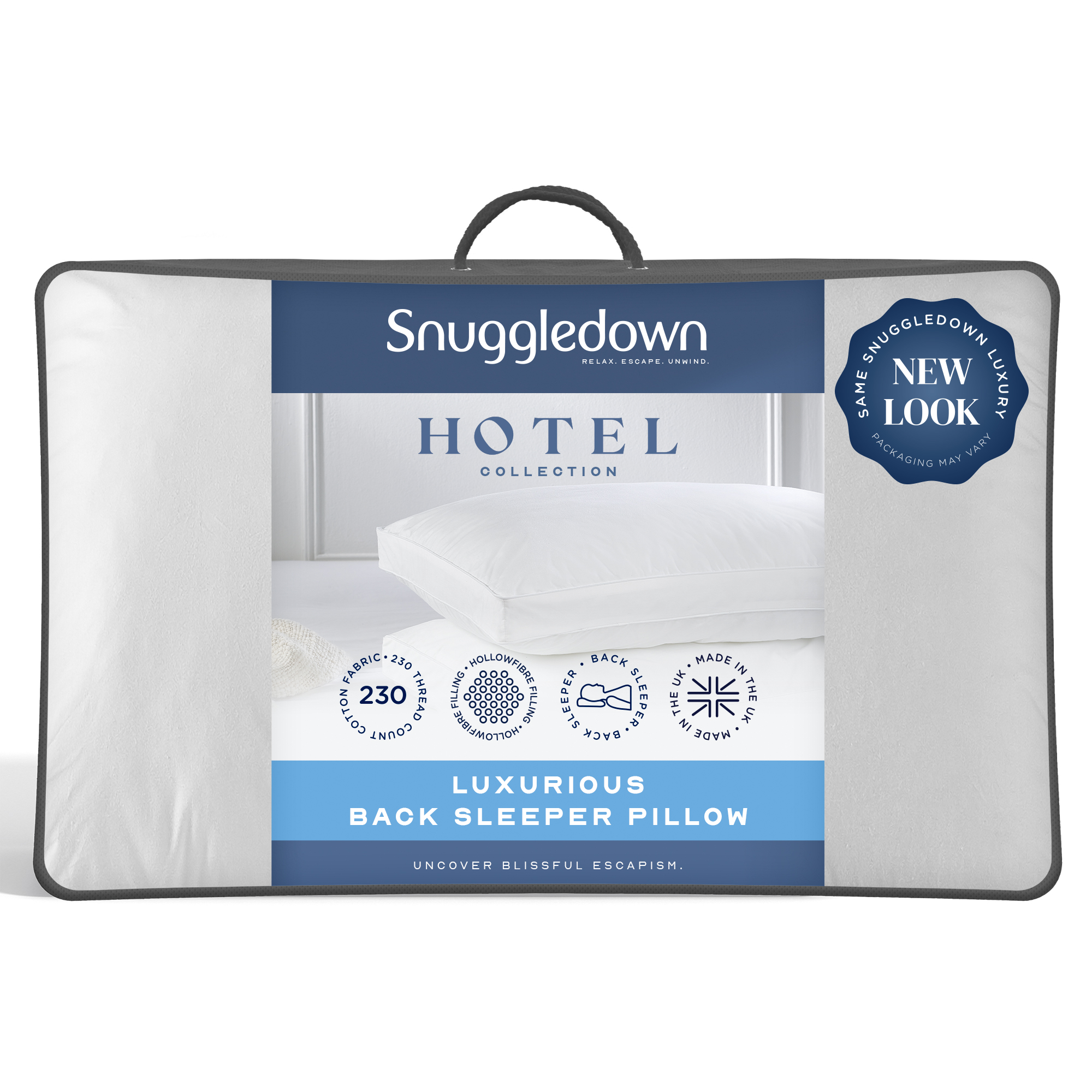 Snuggledown&#x20;Luxurious&#x20;Back&#x20;Sleeper&#x20;Medium&#x20;Support&#x20;Pillow
